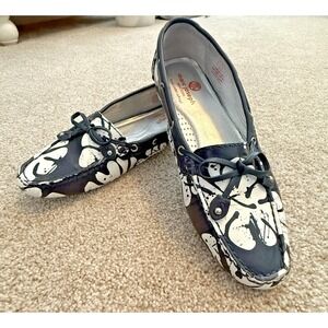 Marc Joseph NY 7.5 US Women's Cypress Hill Navy Blue Driving Luxury Loafers